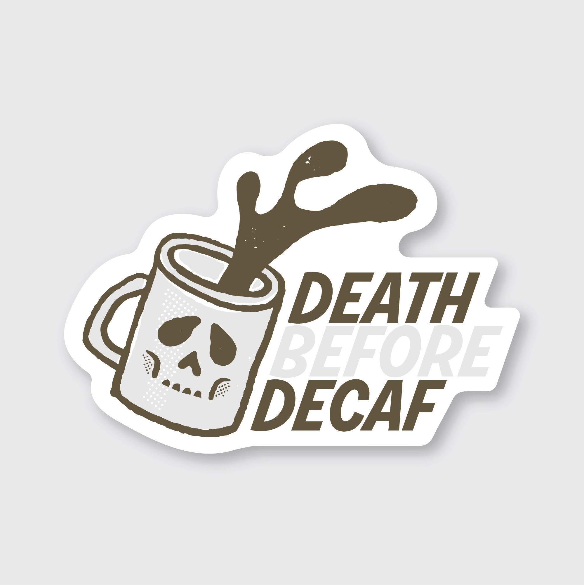 Coffee Splash Sticker