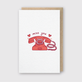 Miss You Phone Greeting Card