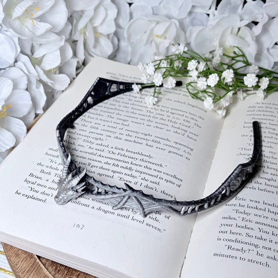 Fantasy dragon crown, 3D printed tiara, lightweight cosplay accessory for adults