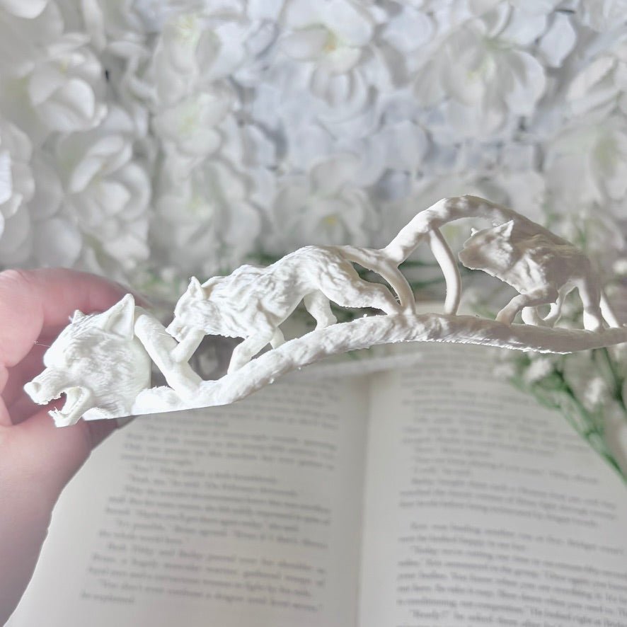 Fantasy Wolf crown, 3D printed tiara, lightweight cosplay accessory for adults