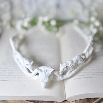 Fantasy Wolf crown, 3D printed tiara, lightweight cosplay accessory for adults