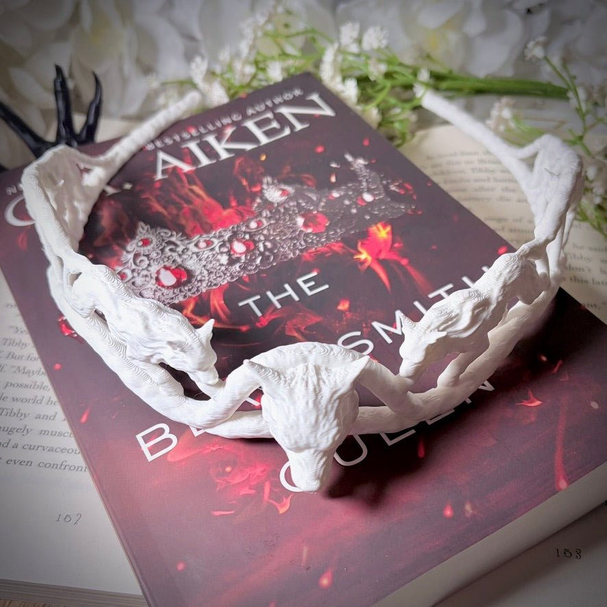 Fantasy Wolf crown, 3D printed tiara, lightweight cosplay accessory for adults