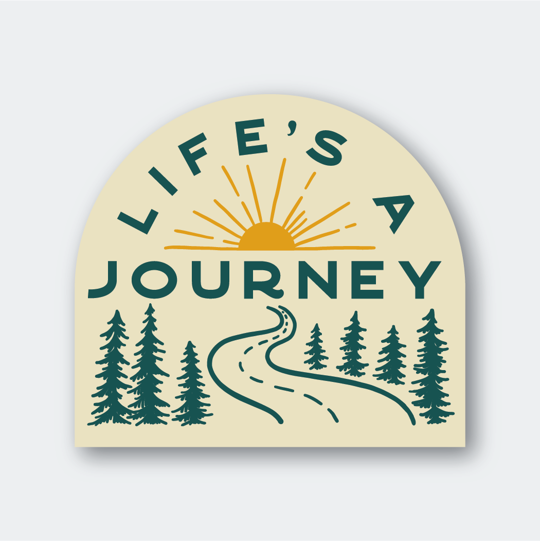 Life's A Journey Sticker