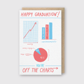 You're Off The Charts Grad Greeting Card