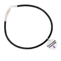 Fibromyalgia Awareness Heart Charm Leather Cord Bracelets