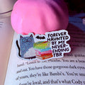 Forever Haunted By My Never Ending TBR Crushed Glitter Sticker