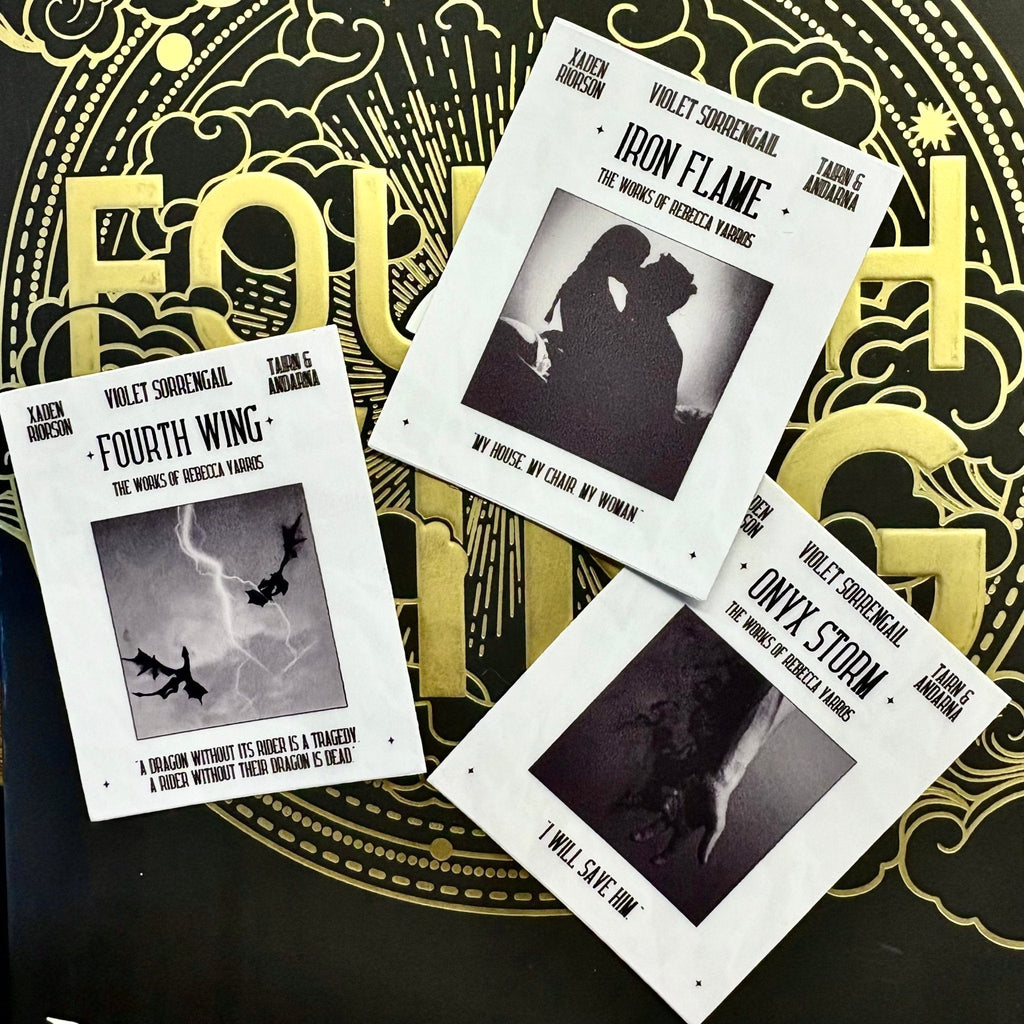 Fourth Wing Inspired Poster Trio Sticker Bundle