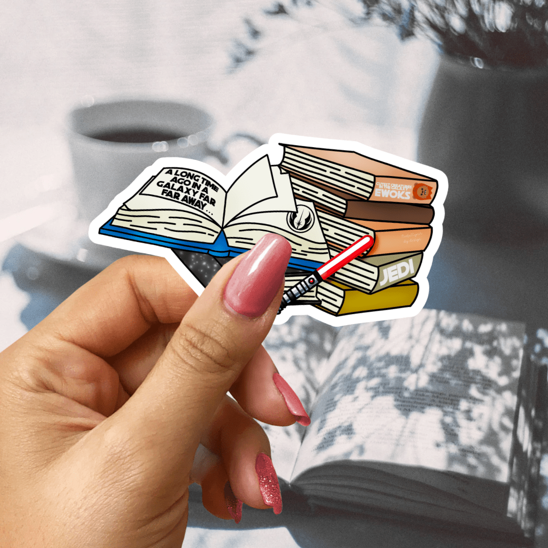 Galaxy Wars Inspired Bookstack Sticker