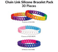 Gay Pride Chain Link Bracelet Variety Bundle (30 Pieces)