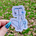 Girl Silhouette Sticker