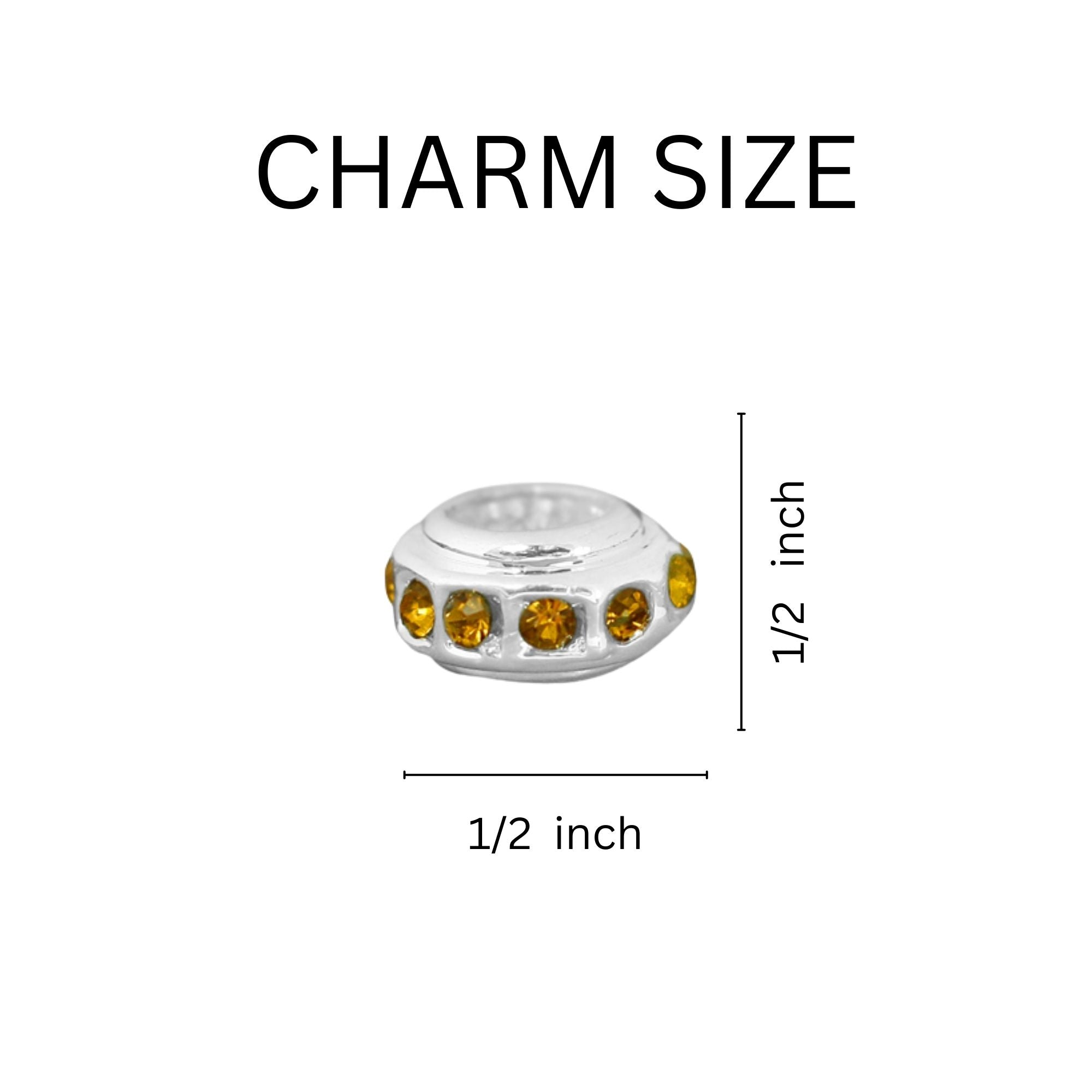 Gold Crystal Charms