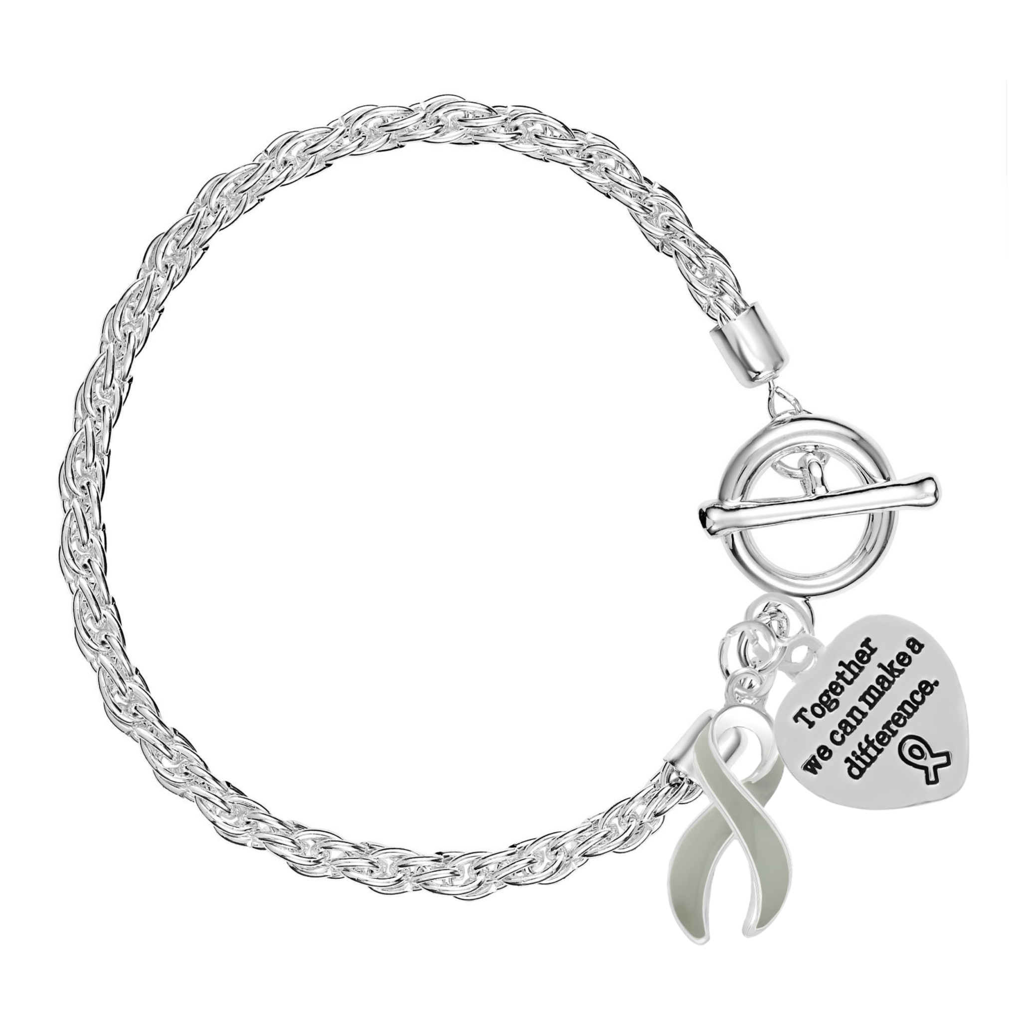 Gray Ribbon Rope Style Bracelets
