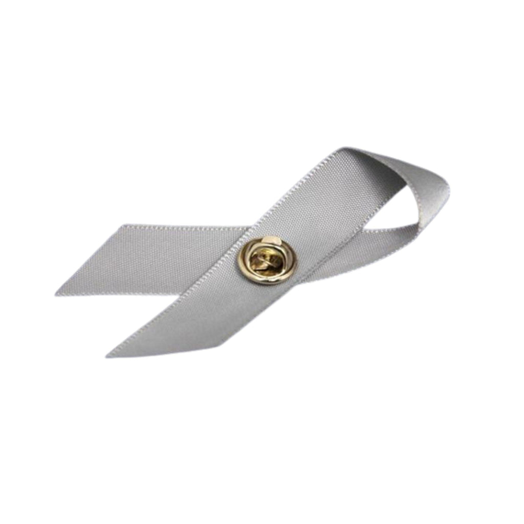 10 Pack Gray Satin Ribbon Pins