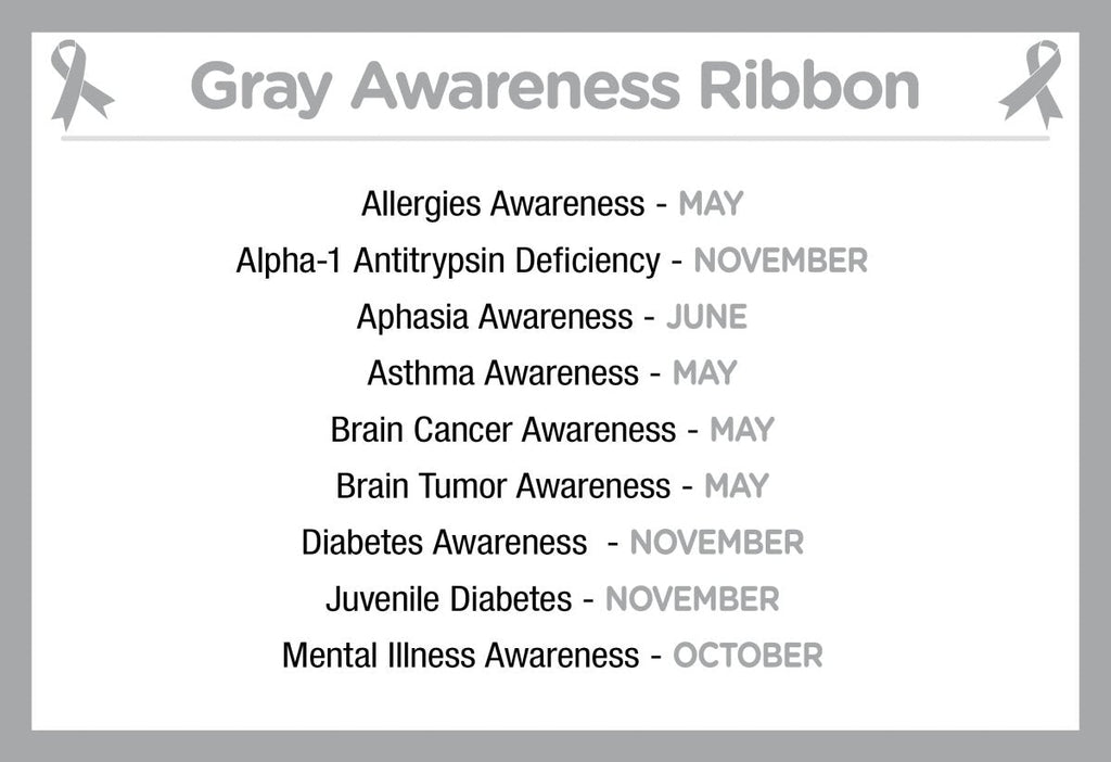 Gray Silicone Bracelets