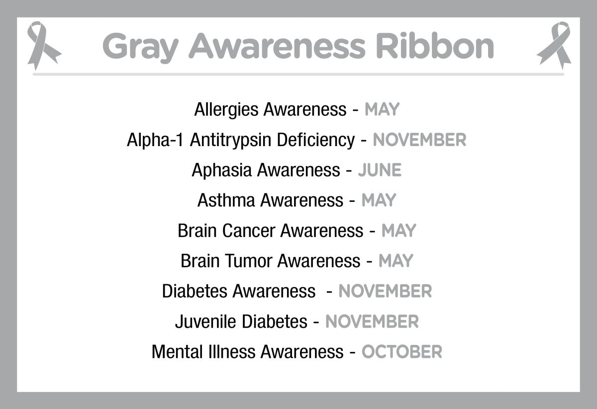 Gray Silicone Bracelets