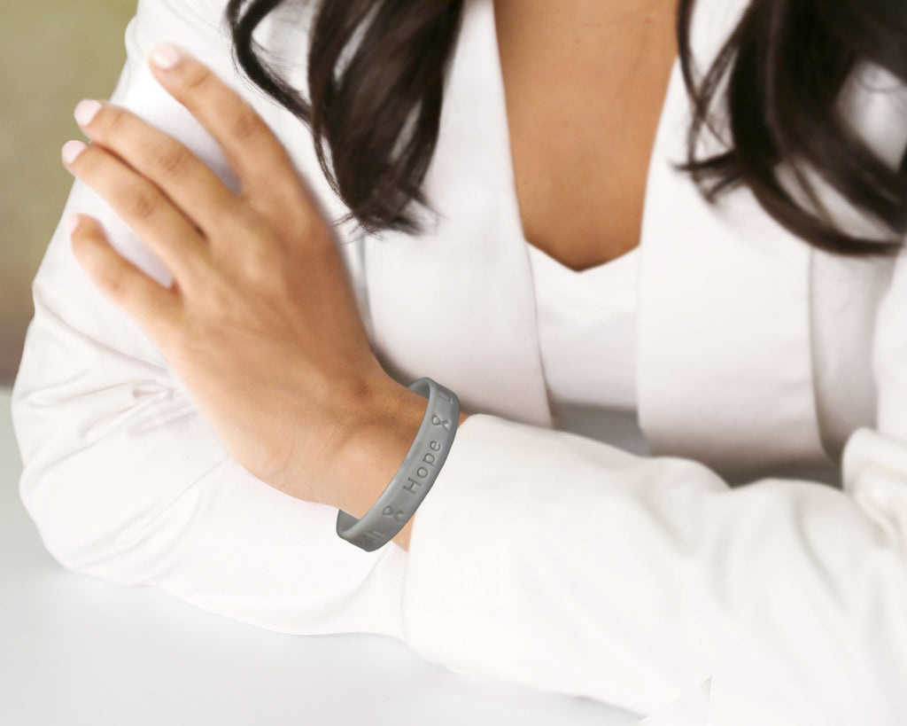 Gray Silicone Bracelets