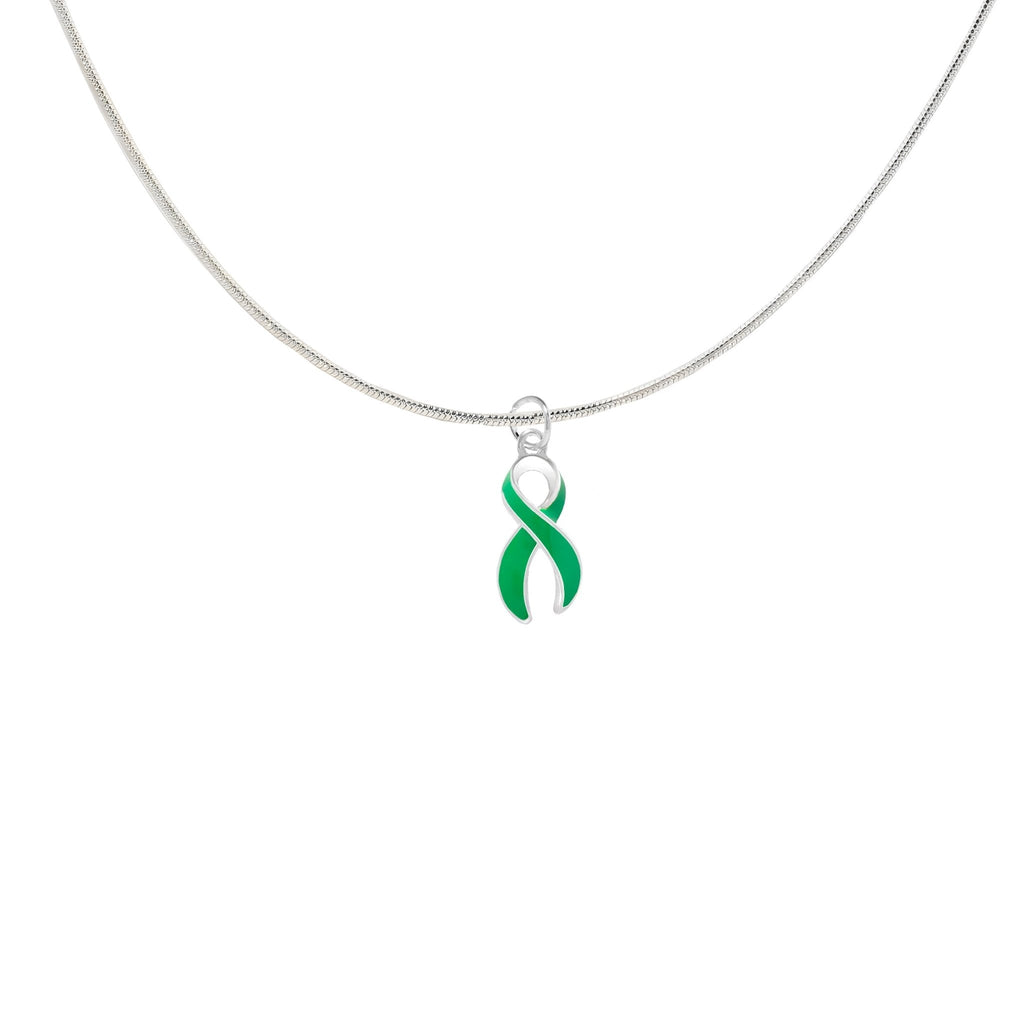 Green Ribbon Necklaces