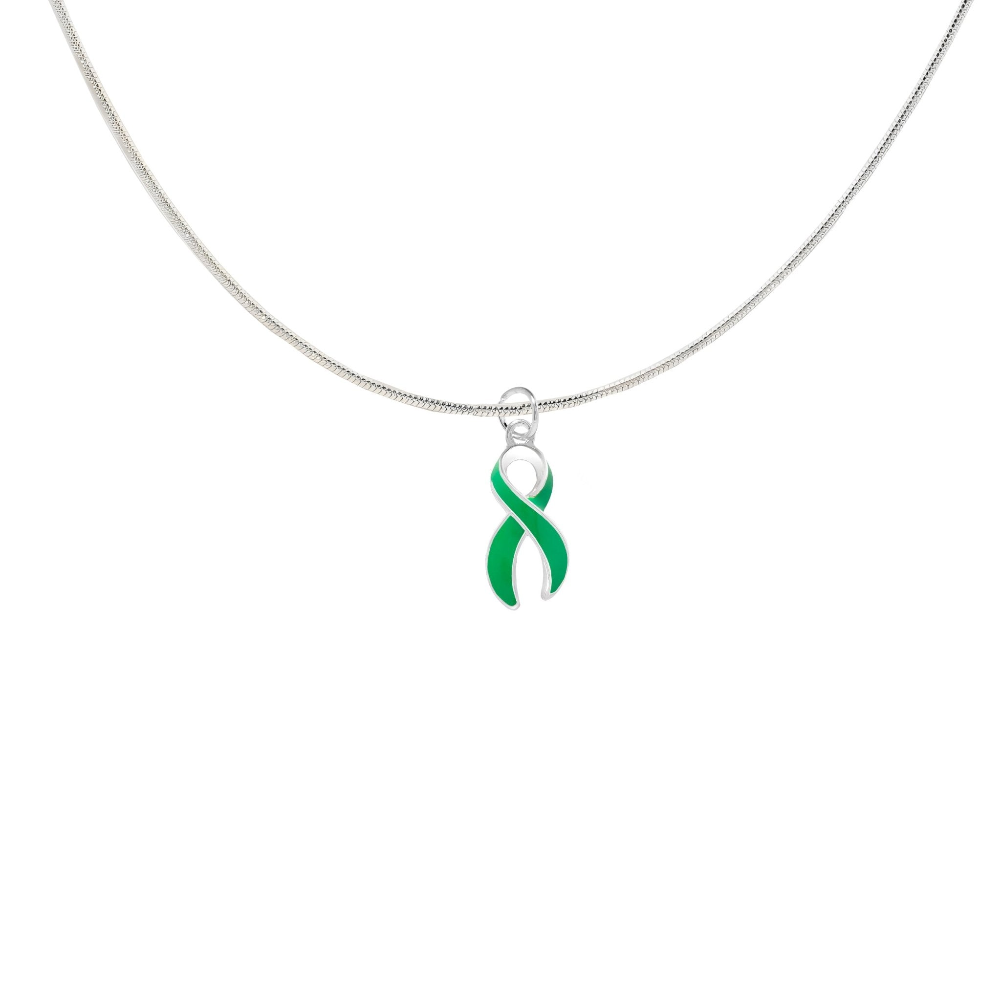 Green Ribbon Necklaces