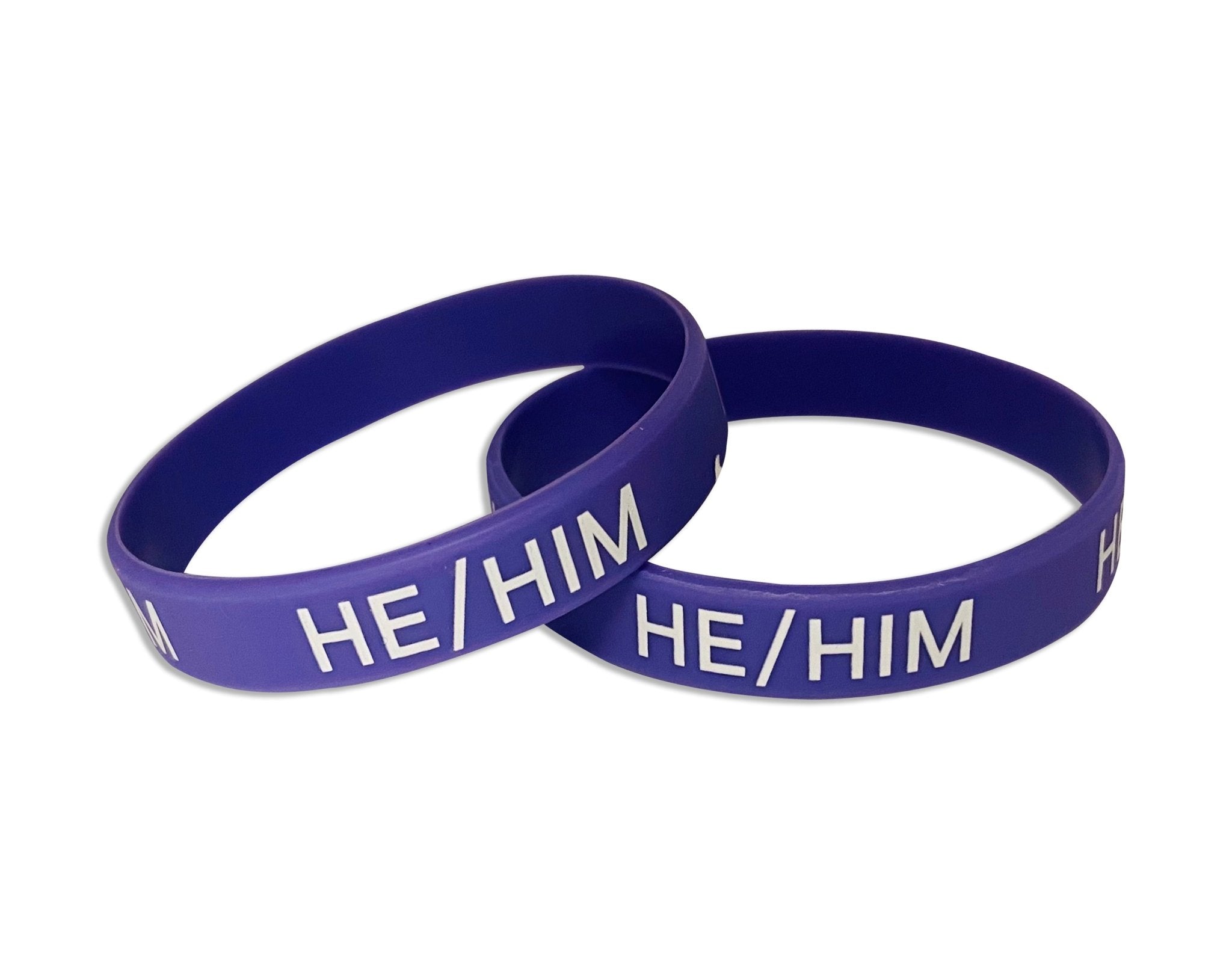 He Him Pronoun Silicone Bracelets
