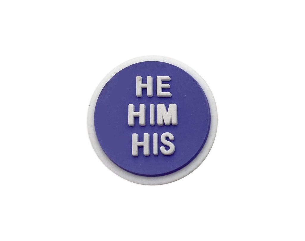 10 Pack He Him Pronoun Silicone Pins