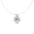 Heart Shaped Breast Cancer Awareness Necklaces