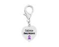 Heart Shaped Colitis Awareness Hanging Charms