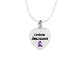 Heart Shaped Crohn's Disease Awareness Necklaces