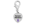 Heart Shaped Epilepsy Awareness Hanging Charms