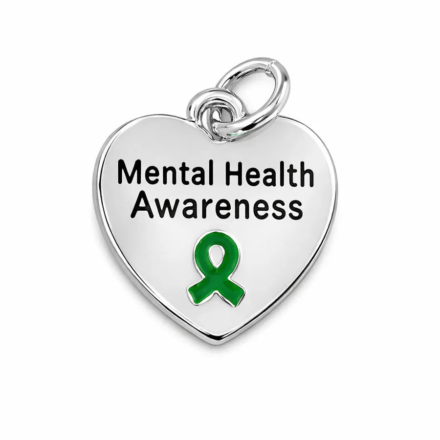Heart Shaped Mental Health Charms