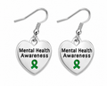 Heart Shaped Mental Health Earrings