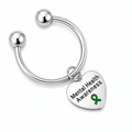 Heart Shaped Mental Health Key Chains