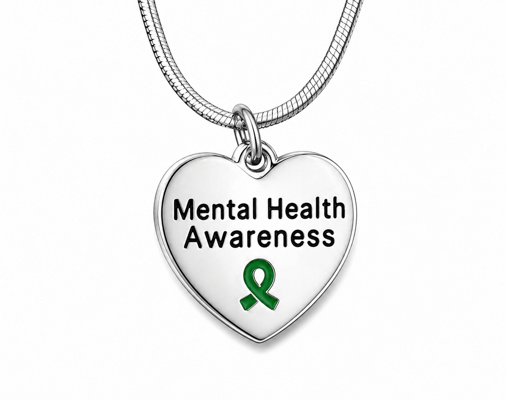 Heart Shaped Mental Health Necklaces