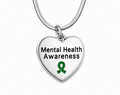 Heart Shaped Mental Health Necklaces
