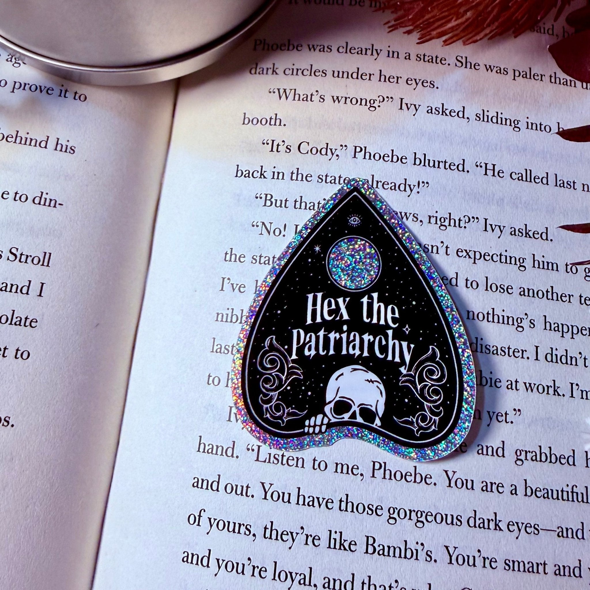 Hex the Patriarchy Crushed Glitter Sticker