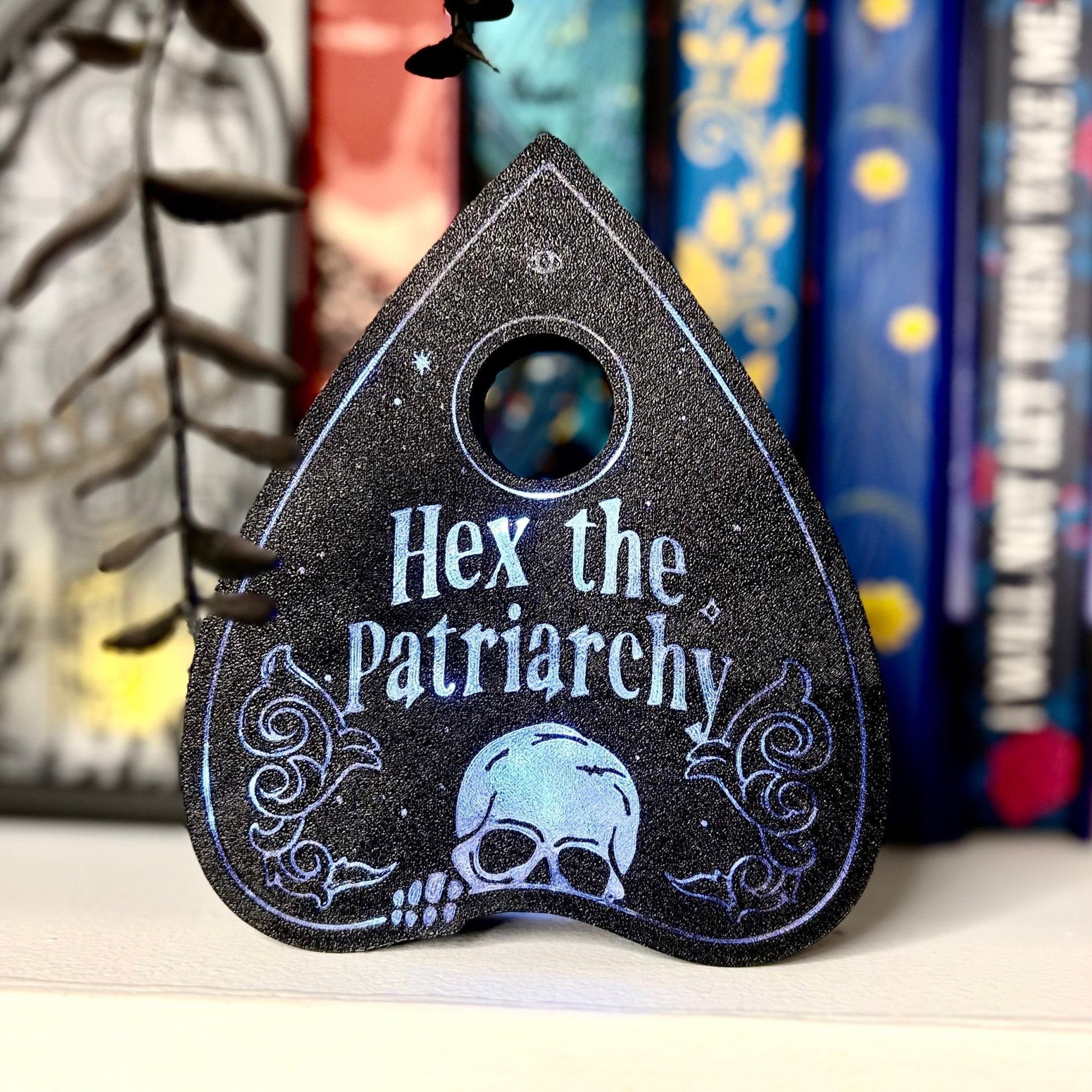 Hex the Patriarchy Light Up Book Nook