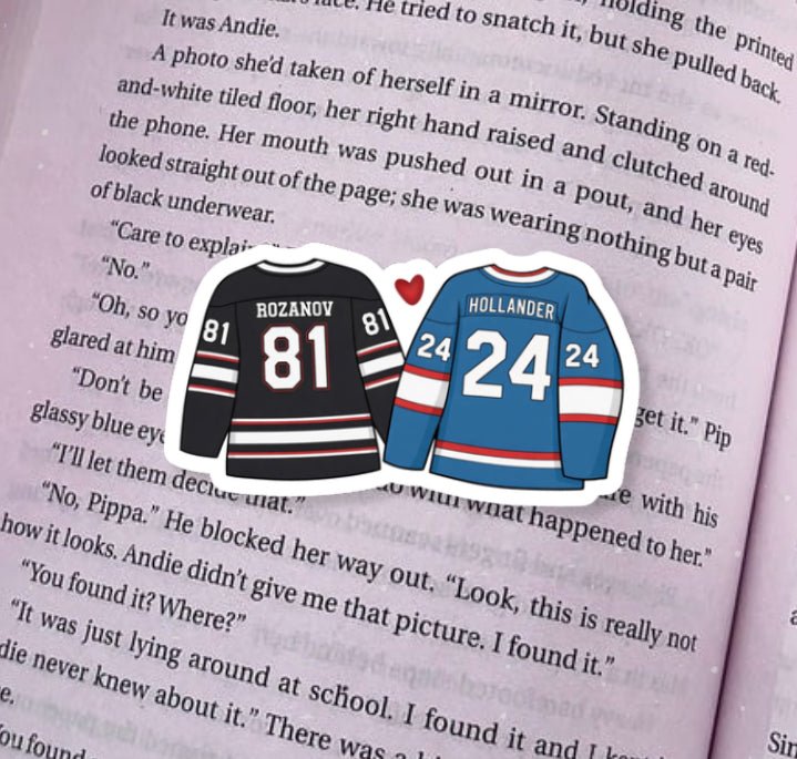 Hockey Romance Heated Rivals Inspired Matte Sticker