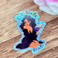 Hot Girls Read 2 Inch Glitter Sticker