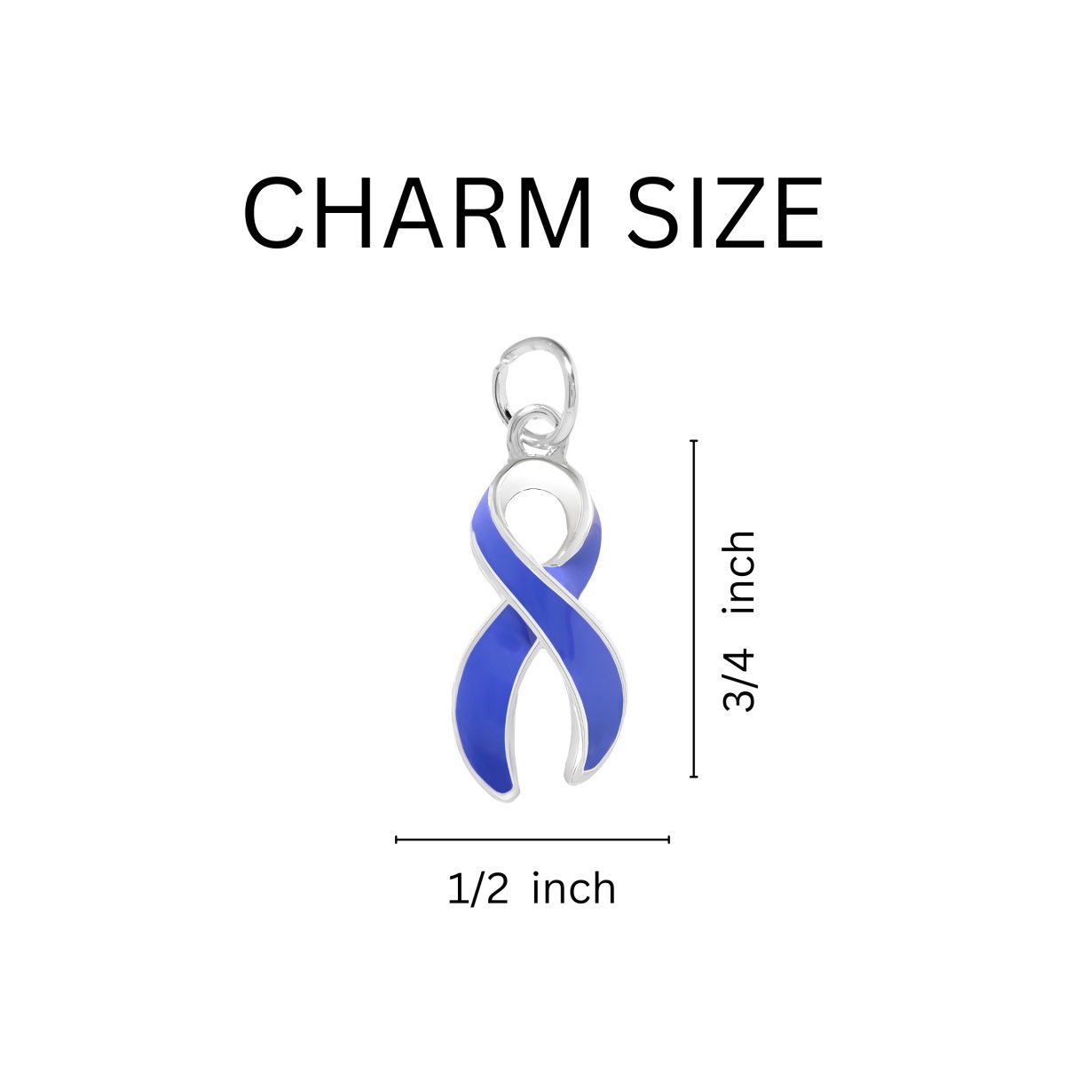 Periwinkle Ribbon Partial Beaded Charm Bracelets