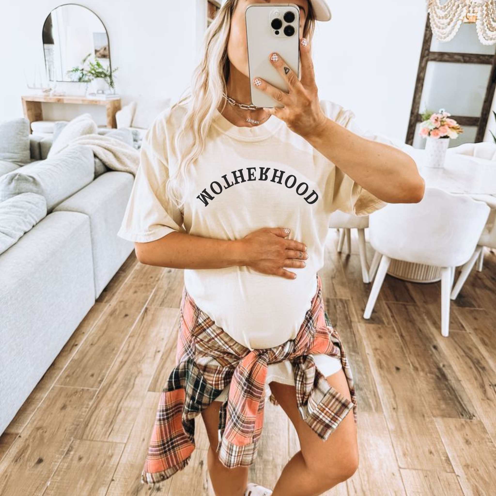 Motherhood Upside Down Tee Shirt