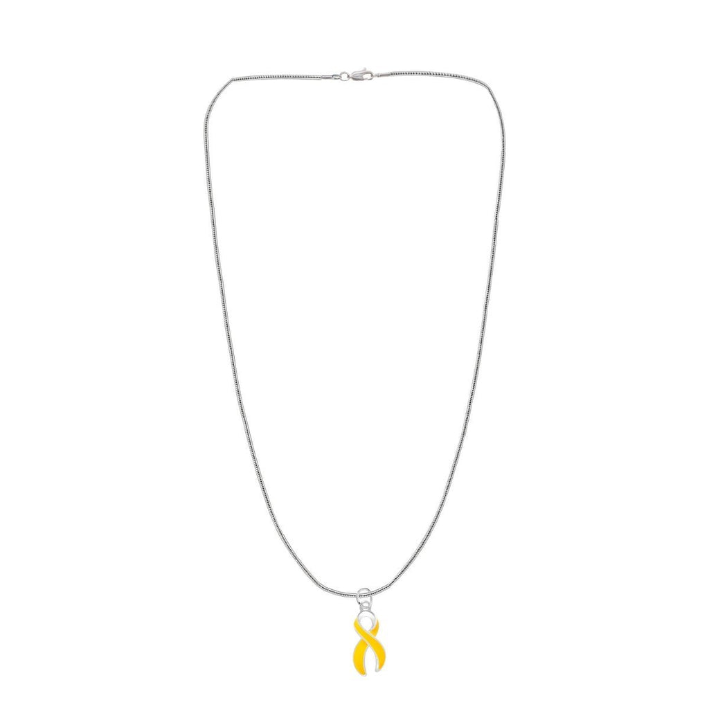Large Gold Ribbon Necklaces