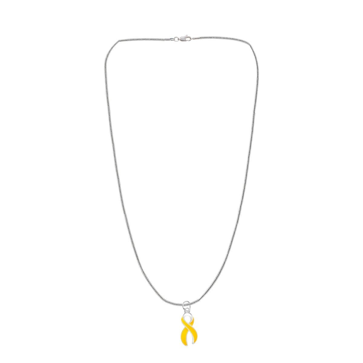 Large Gold Ribbon Necklaces
