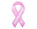 Large Pink Ribbon Find The Cure Car Magnets