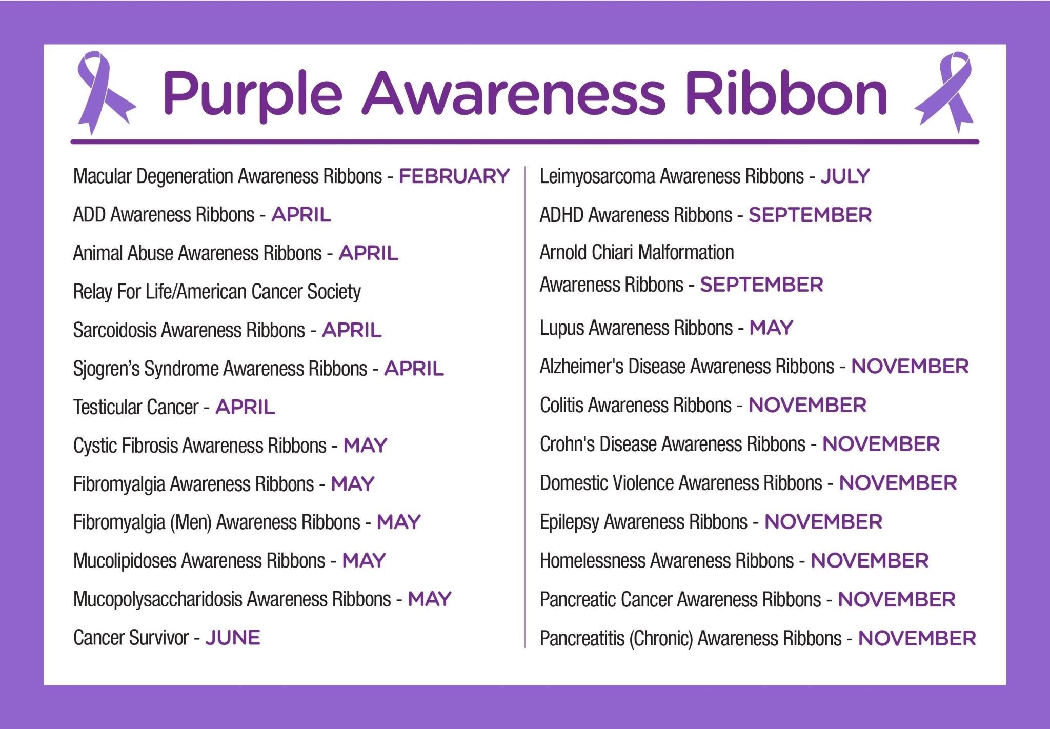 10 Pack Large Purple Ribbon Charms