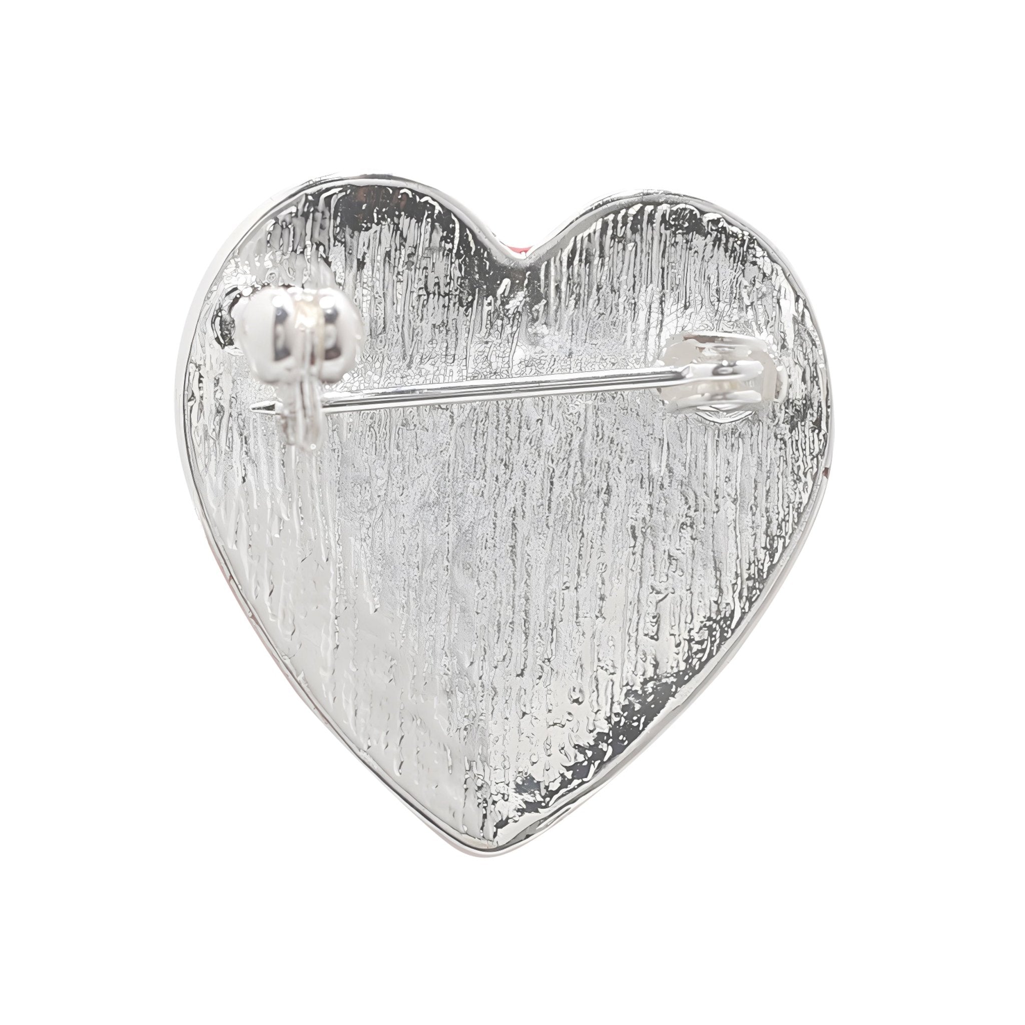 Large Red Heart Shaped Pins