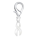 Large White Ribbon Hanging Charms