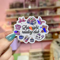 Late Night Readers Club Symbols Sticker