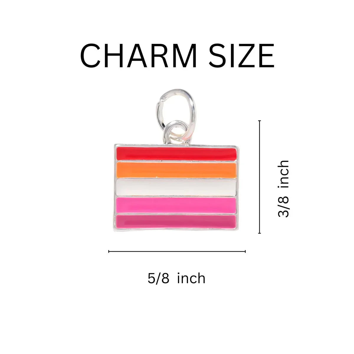Lesbian Sunset Flag Black Cord Bracelets