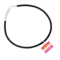 Lesbian Sunset Flag Black Cord Bracelets
