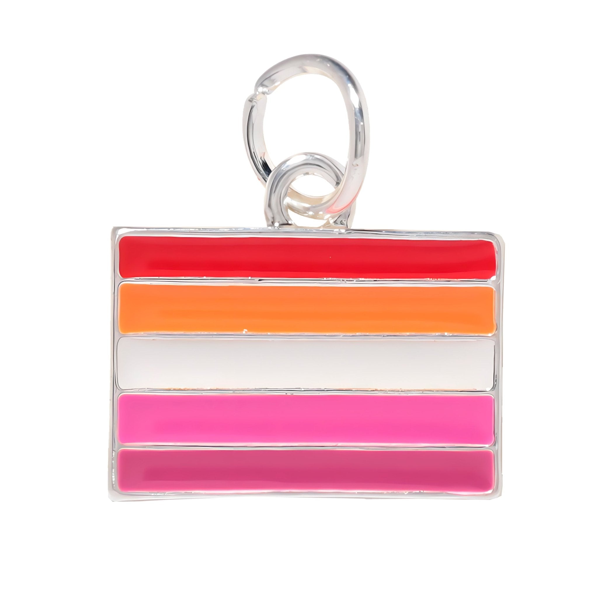 10 Pack Lesbian Sunset Flag Charms