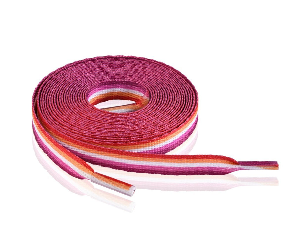 10 Pairs Lesbian Sunset Flag Shoe Laces
